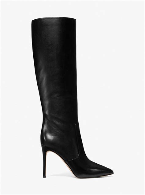 michael kors rue leather knee boot|michael kors rue knee boots.